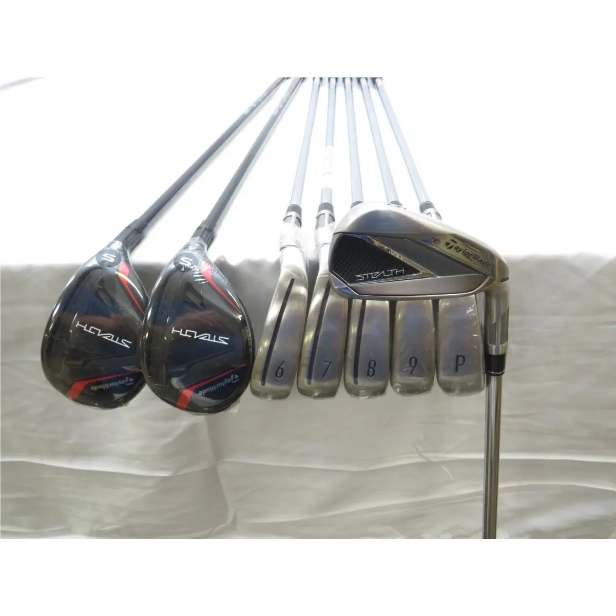 Taylormade Stealth Combo Iron Set 3H-PW Kbs Max MT 85g Stiff Flex Steel