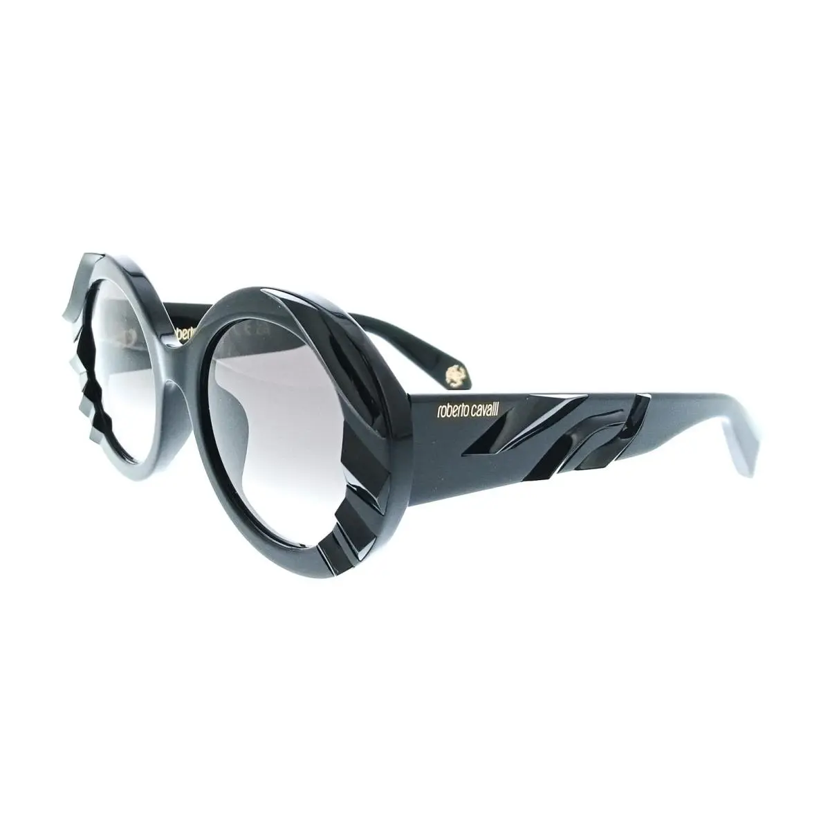Roberto Cavalli SRC010V520700 Black Square Unisex Sunglasses