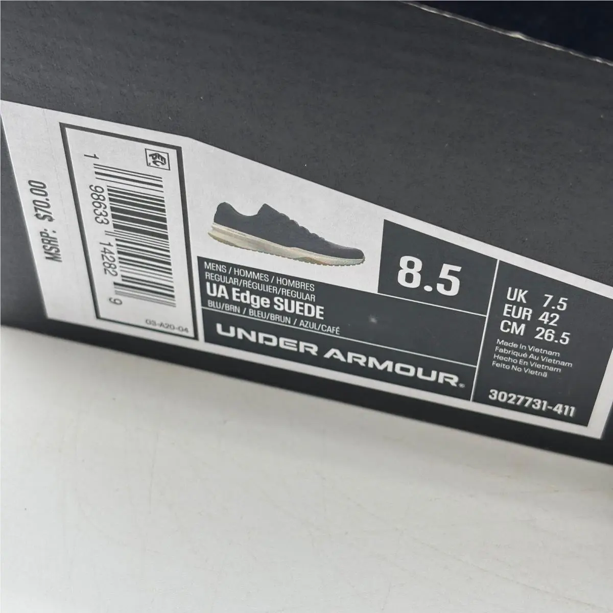 Under Armour shoes - UA Edge Suede - Edge Suede - Blue 0