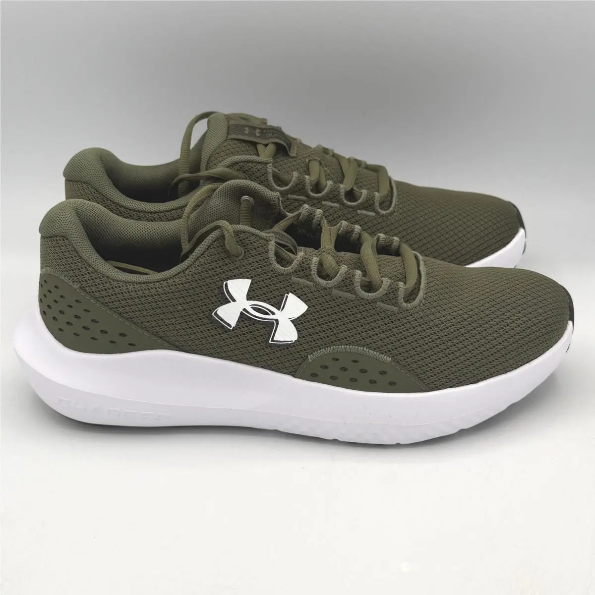 Under Armour Charged Surge 4 Mens Running Shoes 9 Green 3027000-301