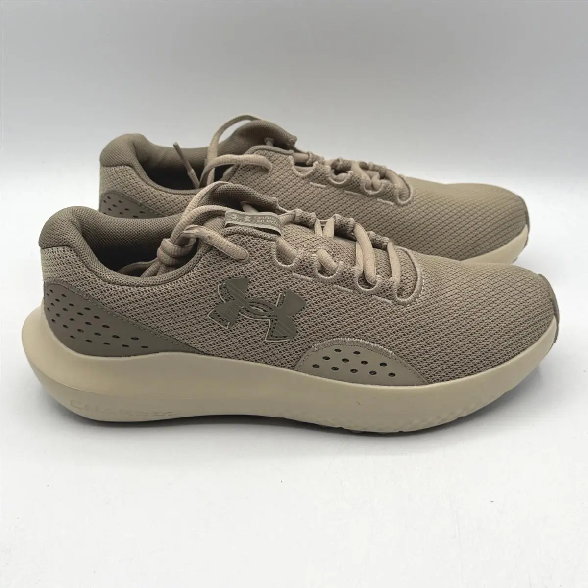 Under Armour Charged Surge 4 Shoes Men 8.5 Brown Running Training 3027000-203