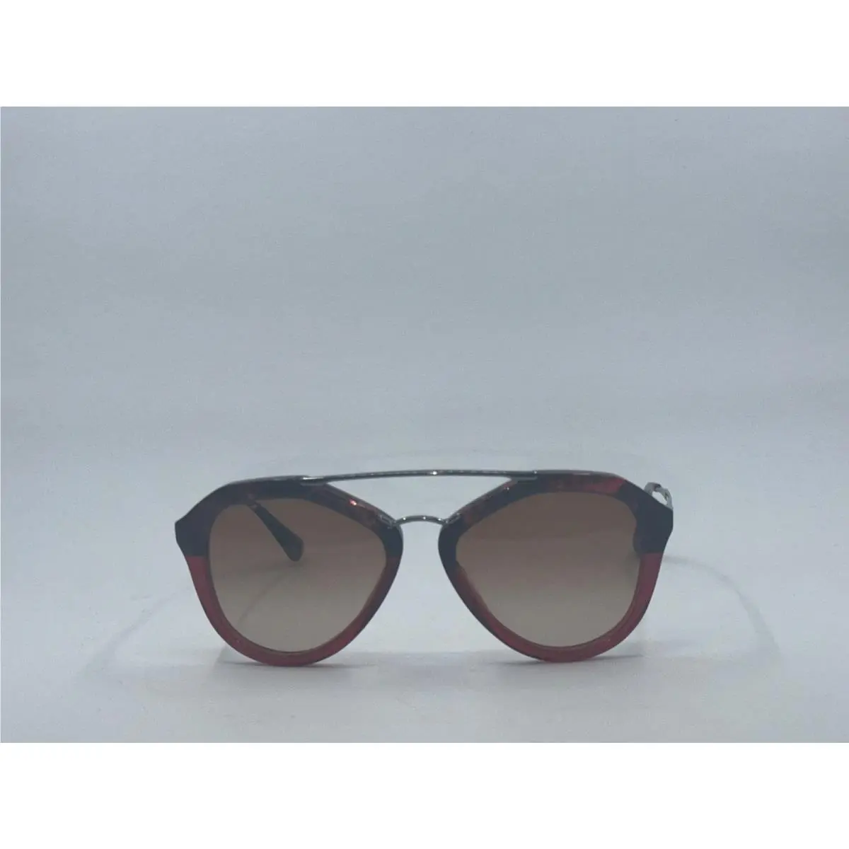 Prada Cinema Pilot Aviator Women’s Sunglasses Spr 12Q in Red Tortoise
