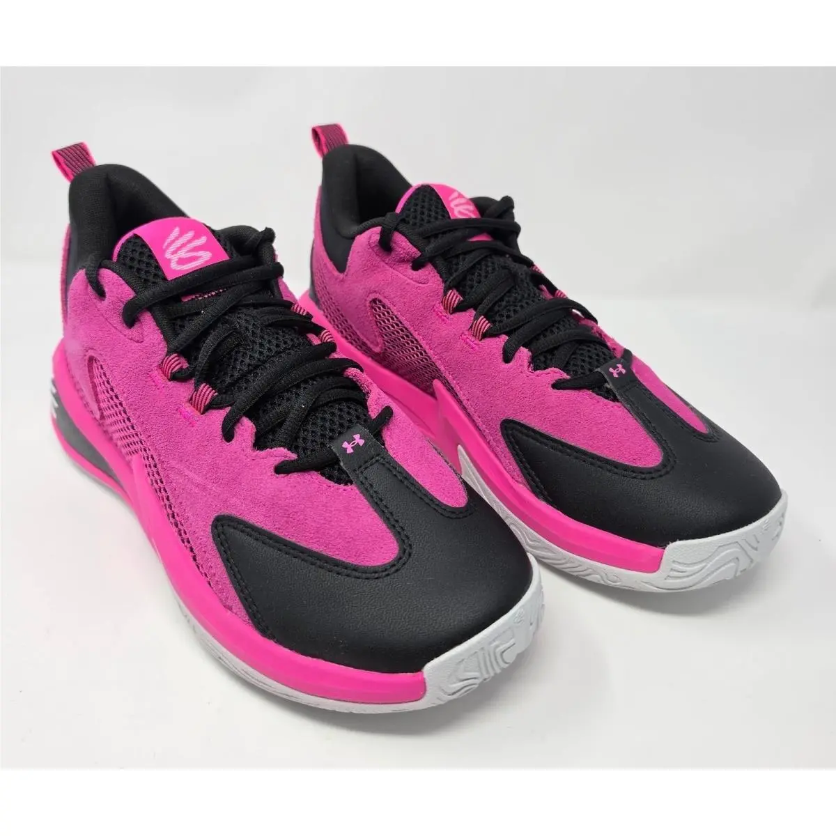Under Armour Curry Splash 24 Pink Black Basketball Shoes Men`s 8.5/Women`s 10
