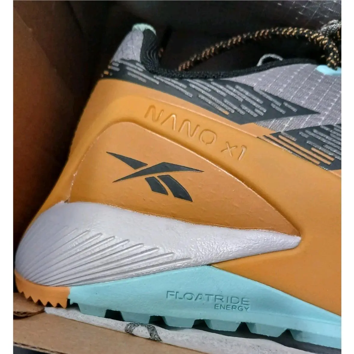Reebok shoes - Reebok Work - Work - RB3482 - Grey upper shaft- Gold and Blue lower 8