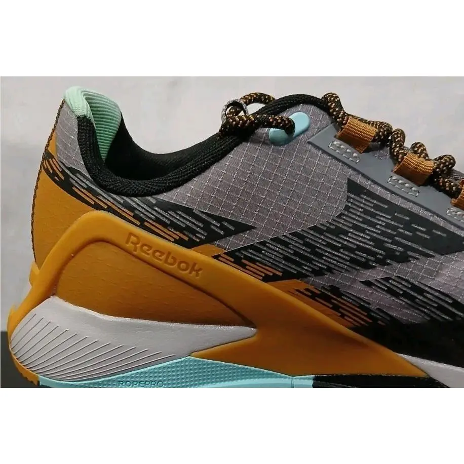 Reebok shoes - Reebok Work - Work - RB3482 - Grey upper shaft- Gold and Blue lower 7