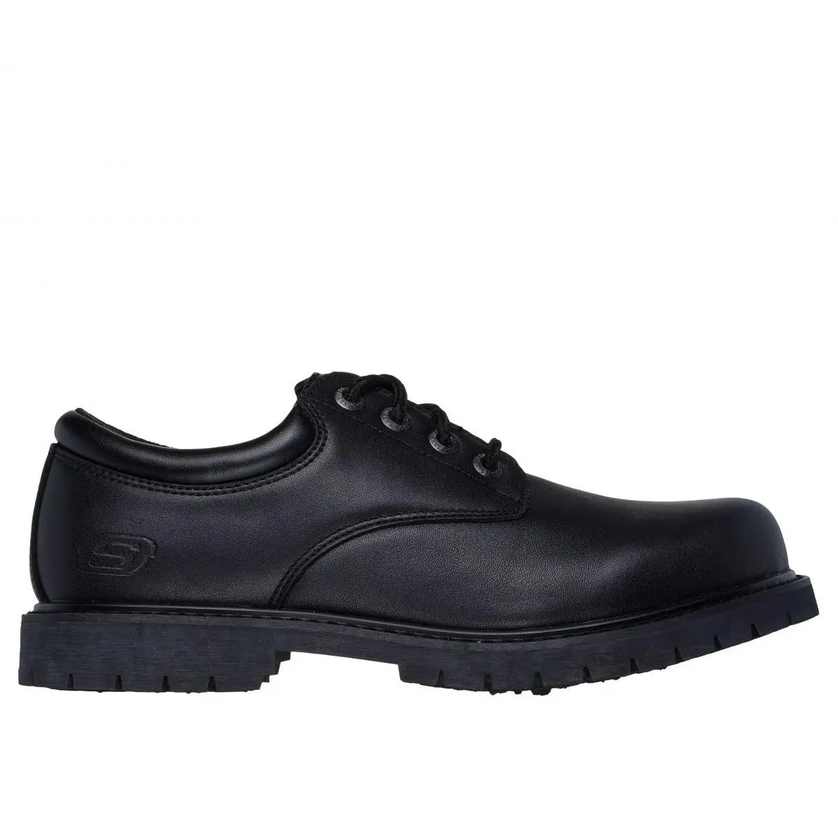 Skechers Work Men`s Cottonwood - Cantix Soft Toe EH Slip Resistant Work Shoe Bla