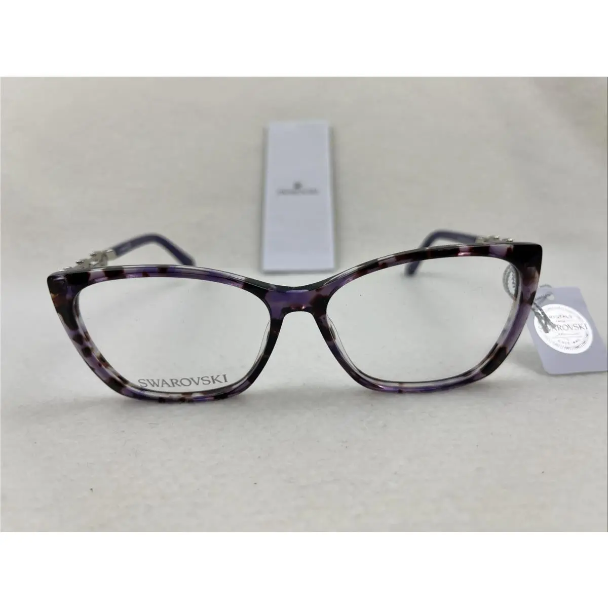 Swarovski SK 5383 055 Purple Tort Eyeglasses 54-14-140 Frames