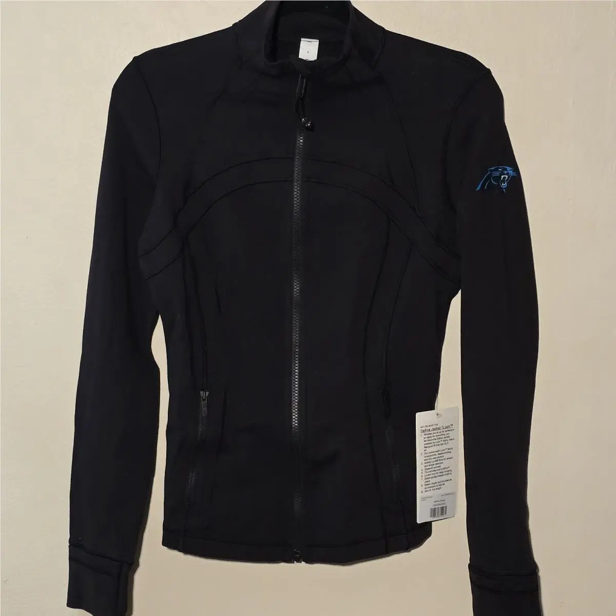 Carolina Panthers Lululemon Define Jacket Women`s 6 Black