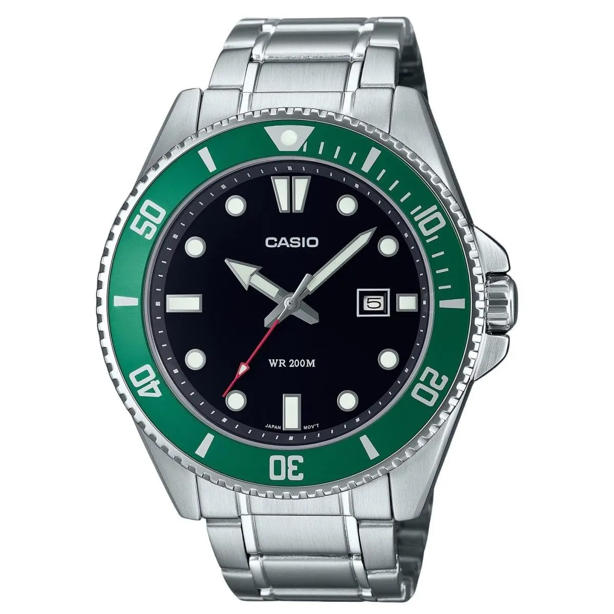 Standard Black Dial Quartz Casual 200M Analog Men`s Watch MDV-107D-3 by Casio