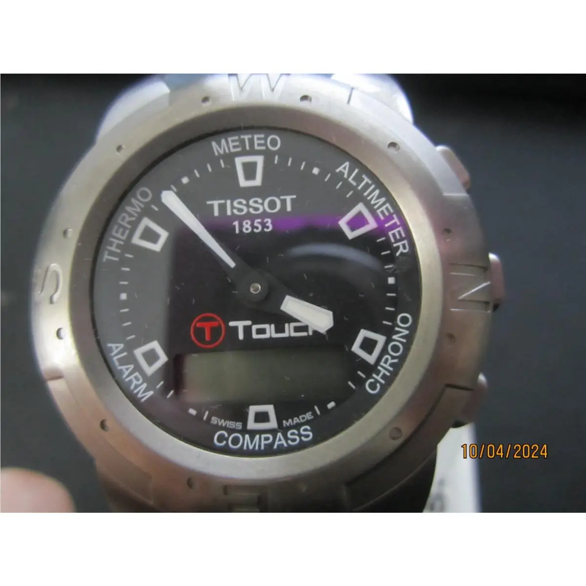 Tissot T-touch Men`s Watch Chrono Sapphire All S/s Rubber T33759851