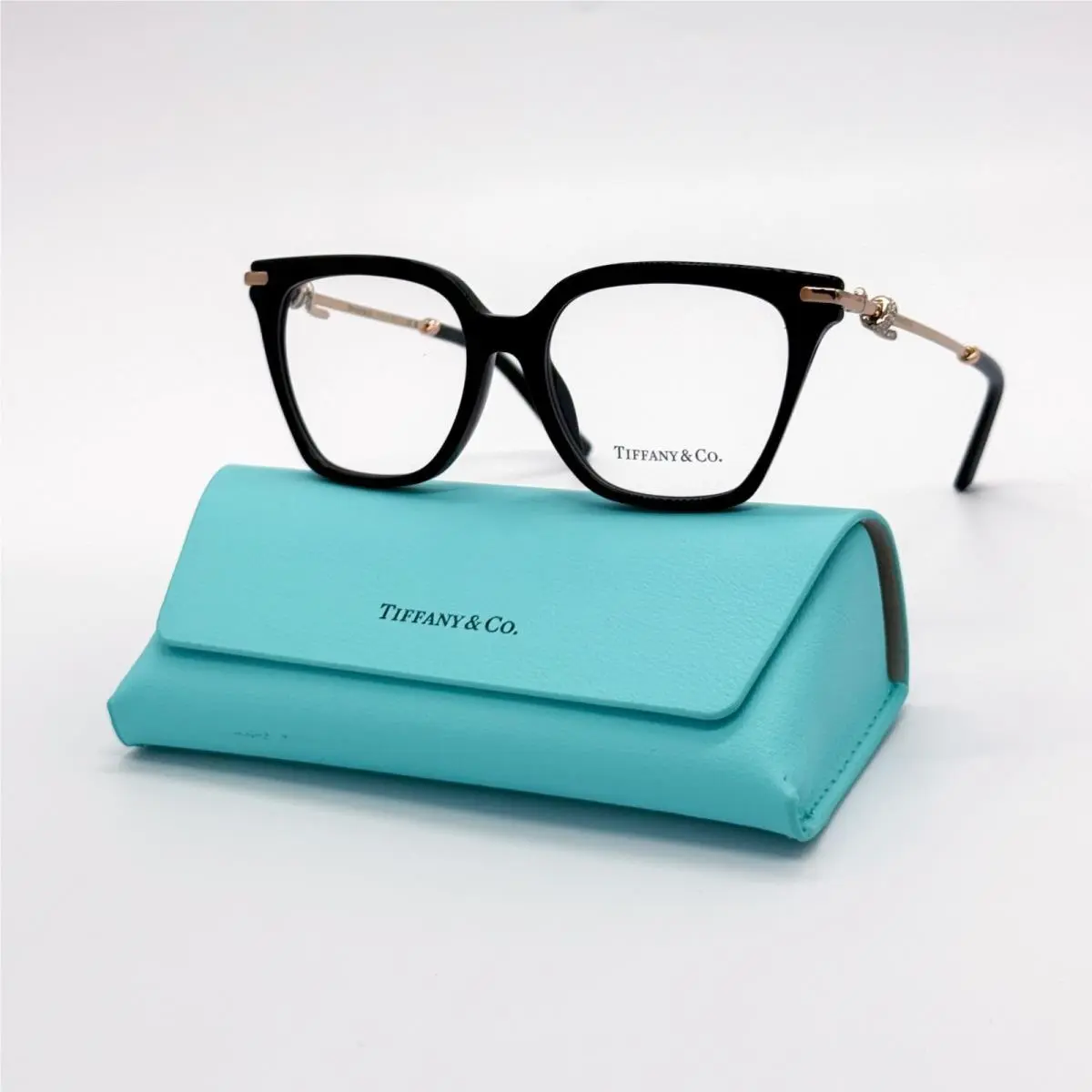 Tiffany Co Black Gold Women Eyeglasses TF2284B 8001