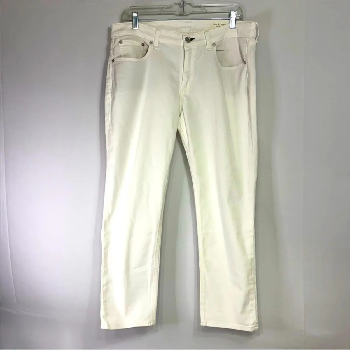 Rag Bone Straight White Low Slim Fit Jeans Size 31 HH0652