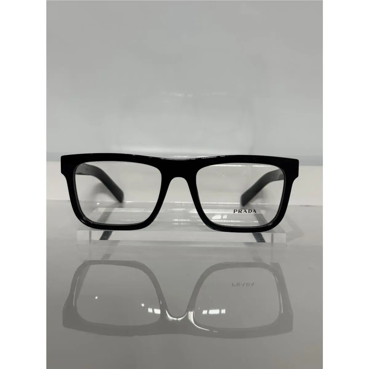 Prada VprC03 16K-1O1 Bold Black Acetate Unisex Eyeglasses 55mm