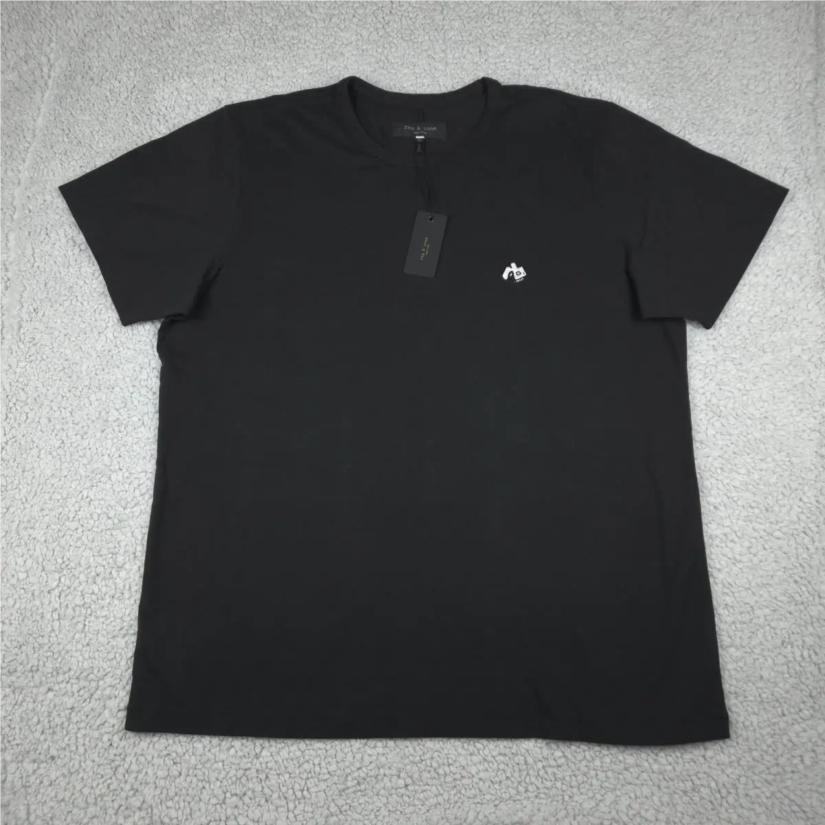 Rag Bone Shirt Men`s XL Cotton Made In Peru RB Monster Logo Preppy
