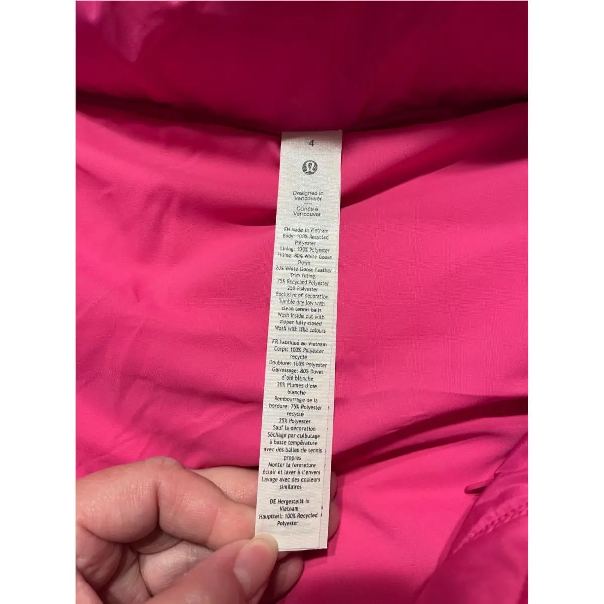 Lululemon clothing - Sonic Pink 1
