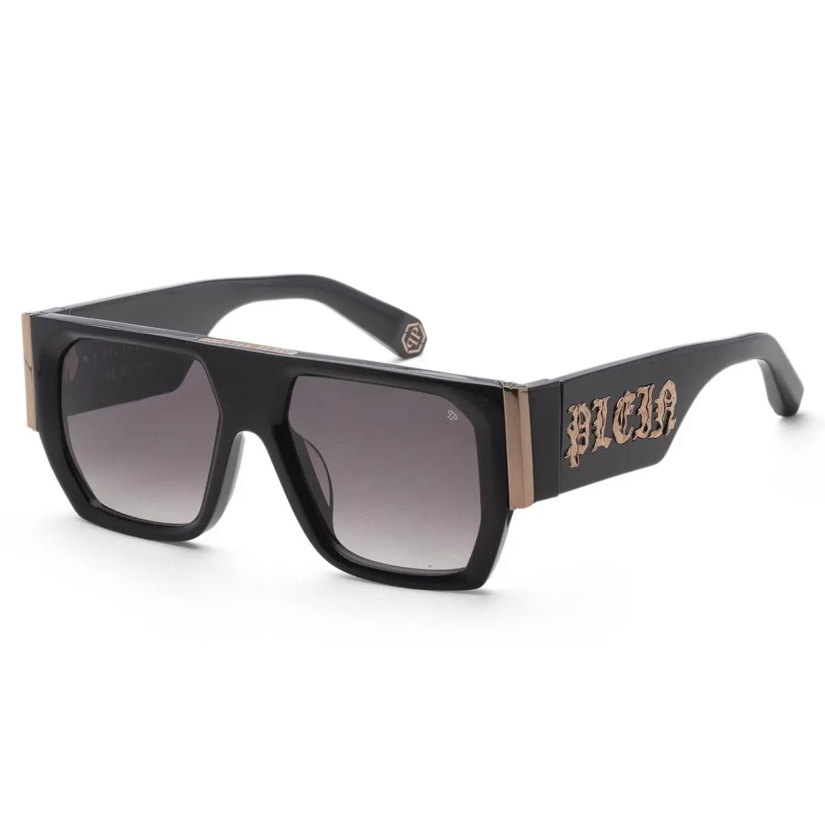 Women`s 54mm Black Sunglasses SPP094M540700 by Philipp Plein