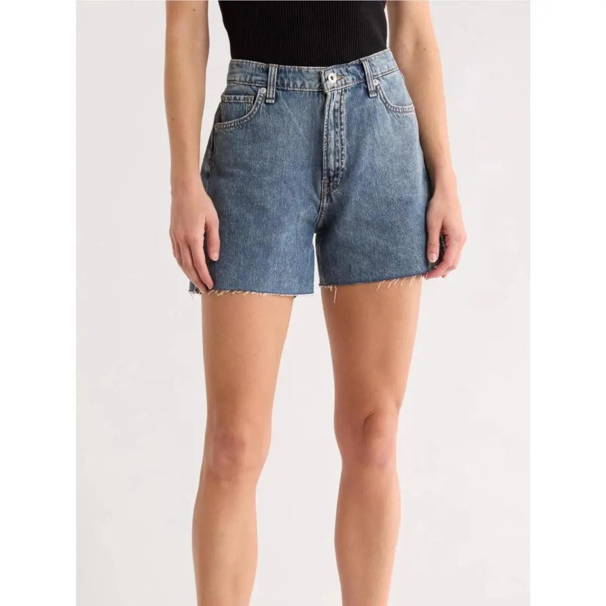 Rag Bone Retro Denim Cutoff Shorts Size 25 Easton Wash/100%AUTHENTIC