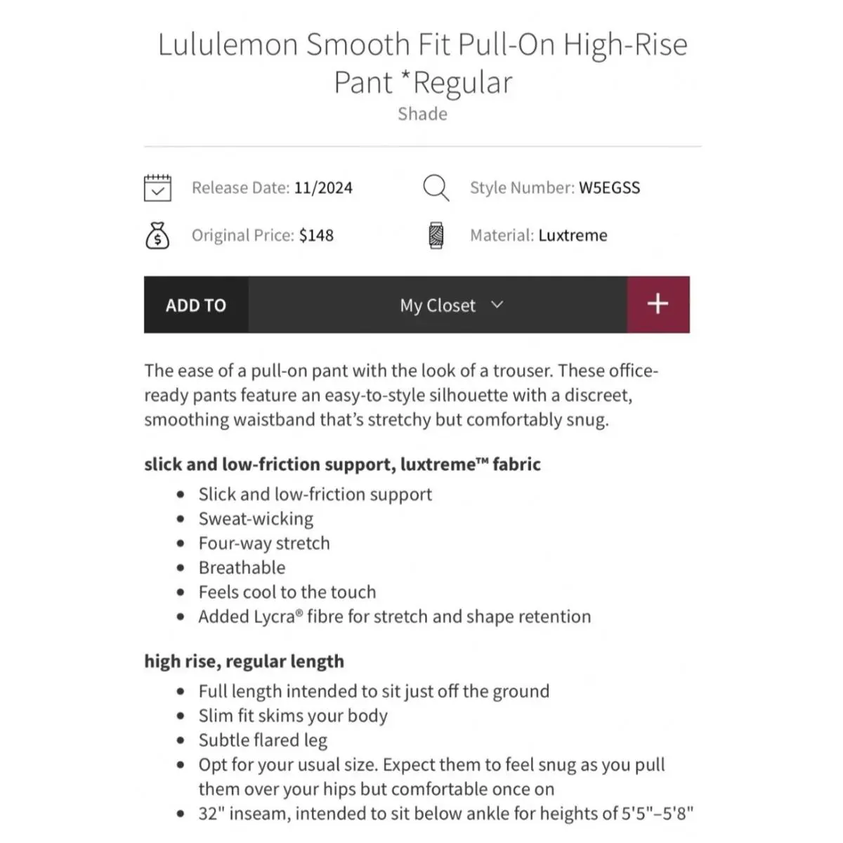 Lululemon clothing - Blue 12