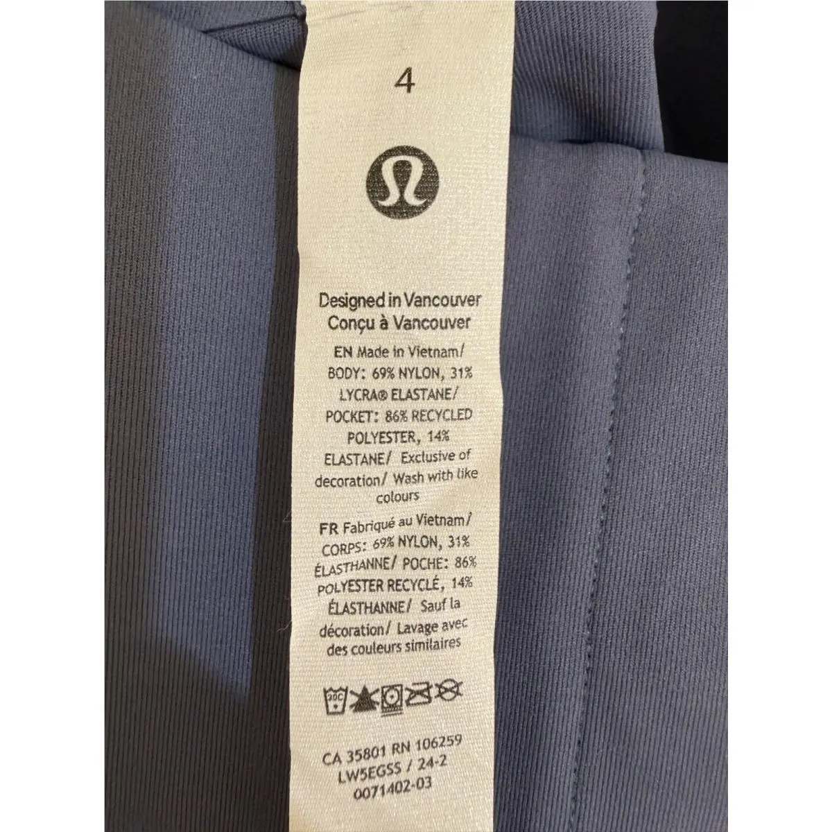 Lululemon clothing - Blue 3