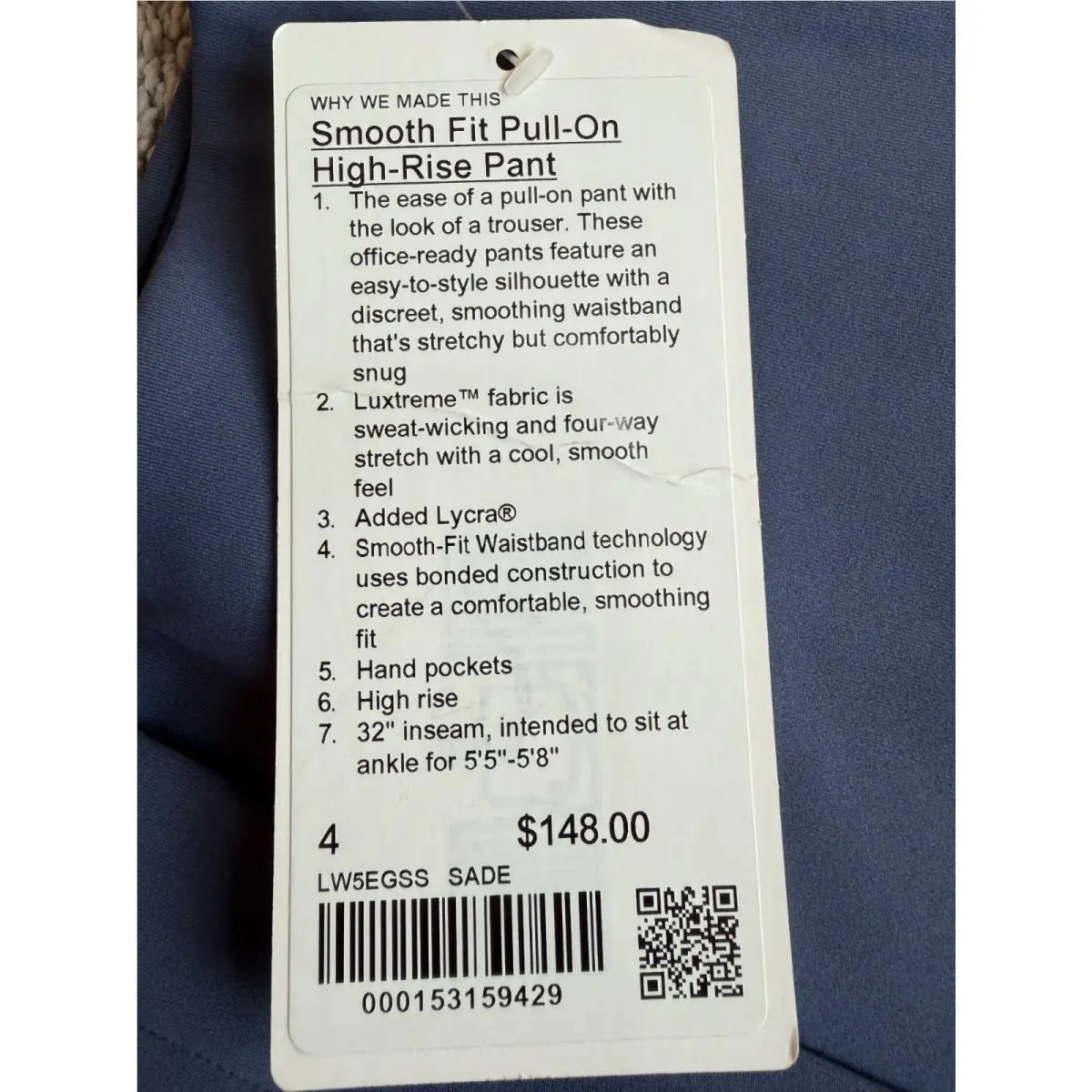 Lululemon clothing - Blue 4