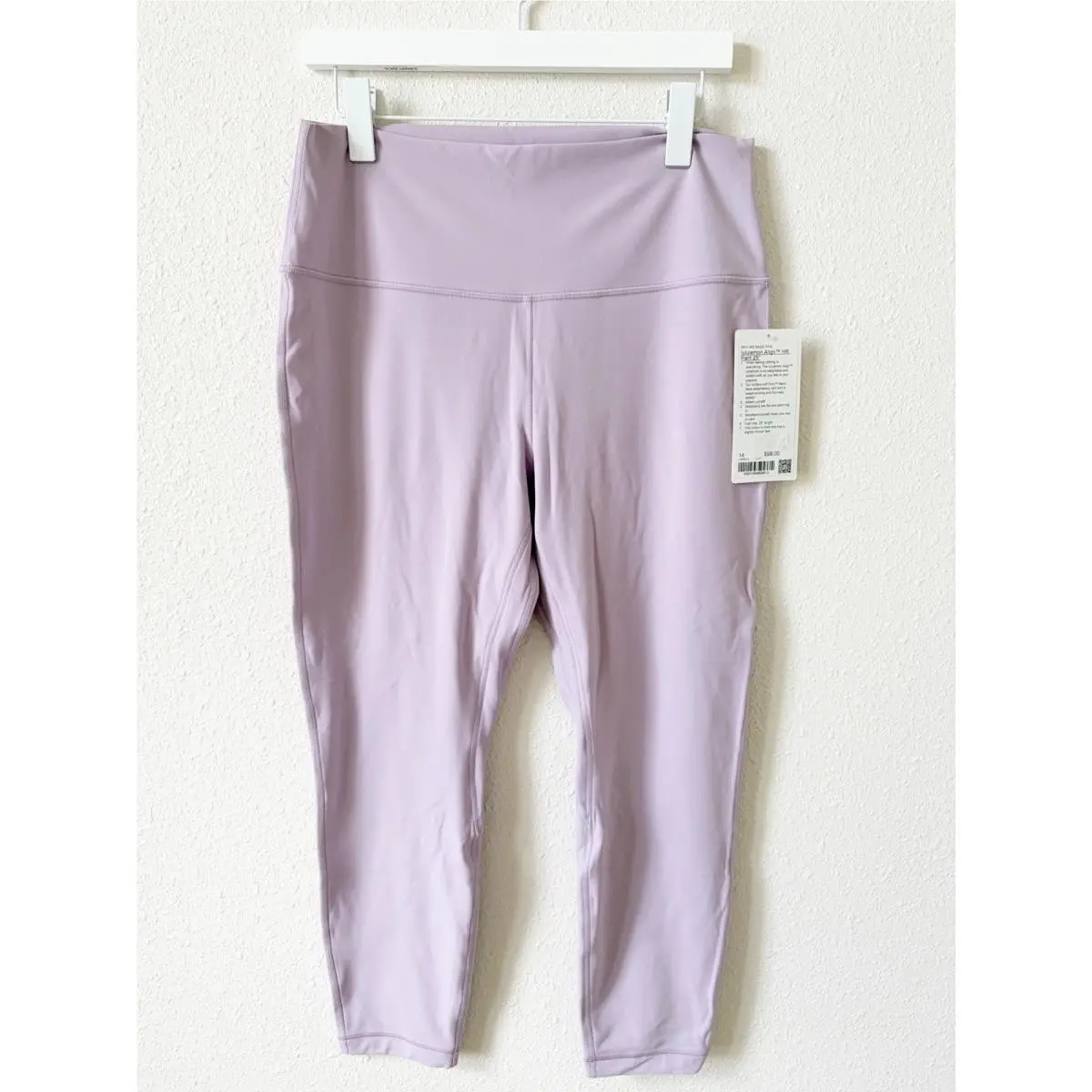 Lululemon Align High Rise Pant 25” Lilac Play Size 14 Yoga Minimalist Sporty