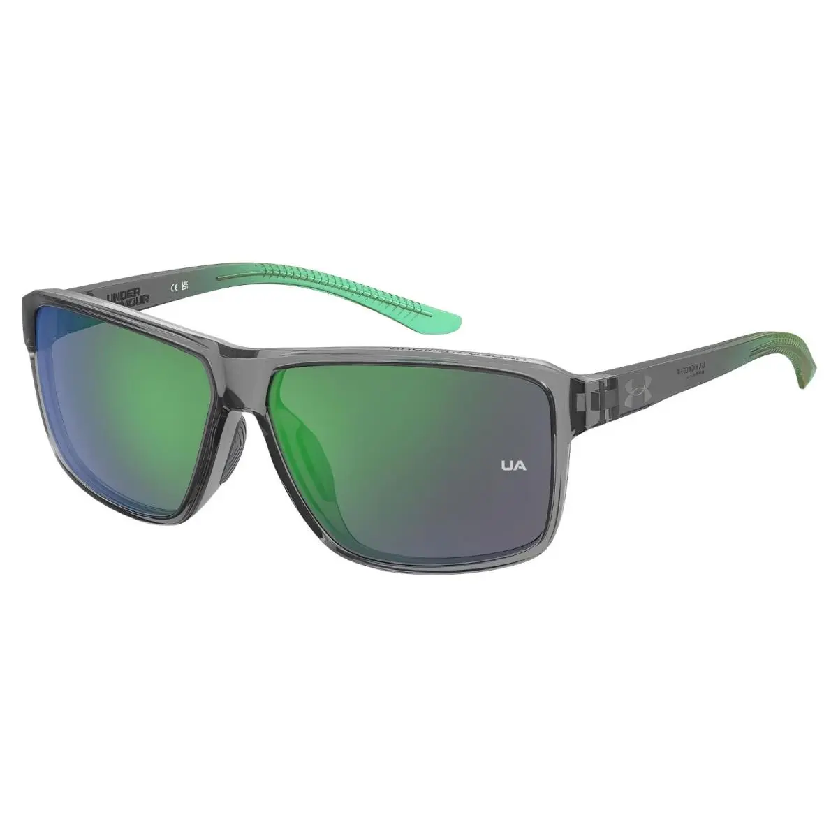 Kickoff/f L/xl Fit Sunglasses- Grey Green/green Mirror by Under Armour