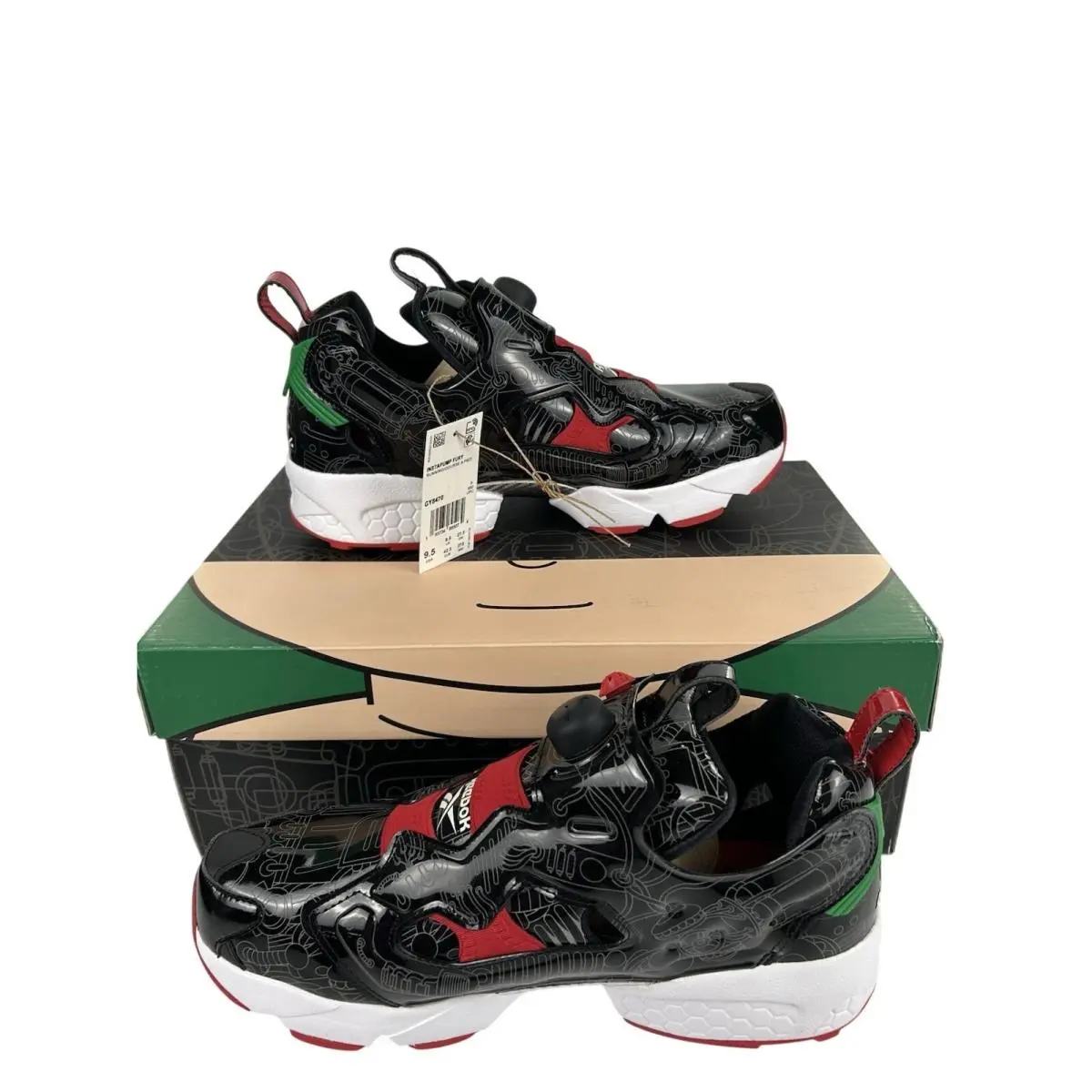 Reebok shoes - Reebok Instapump Fury - Instapump Fury - GY8470 - Core Black / Ftwr White / Glen Green 5