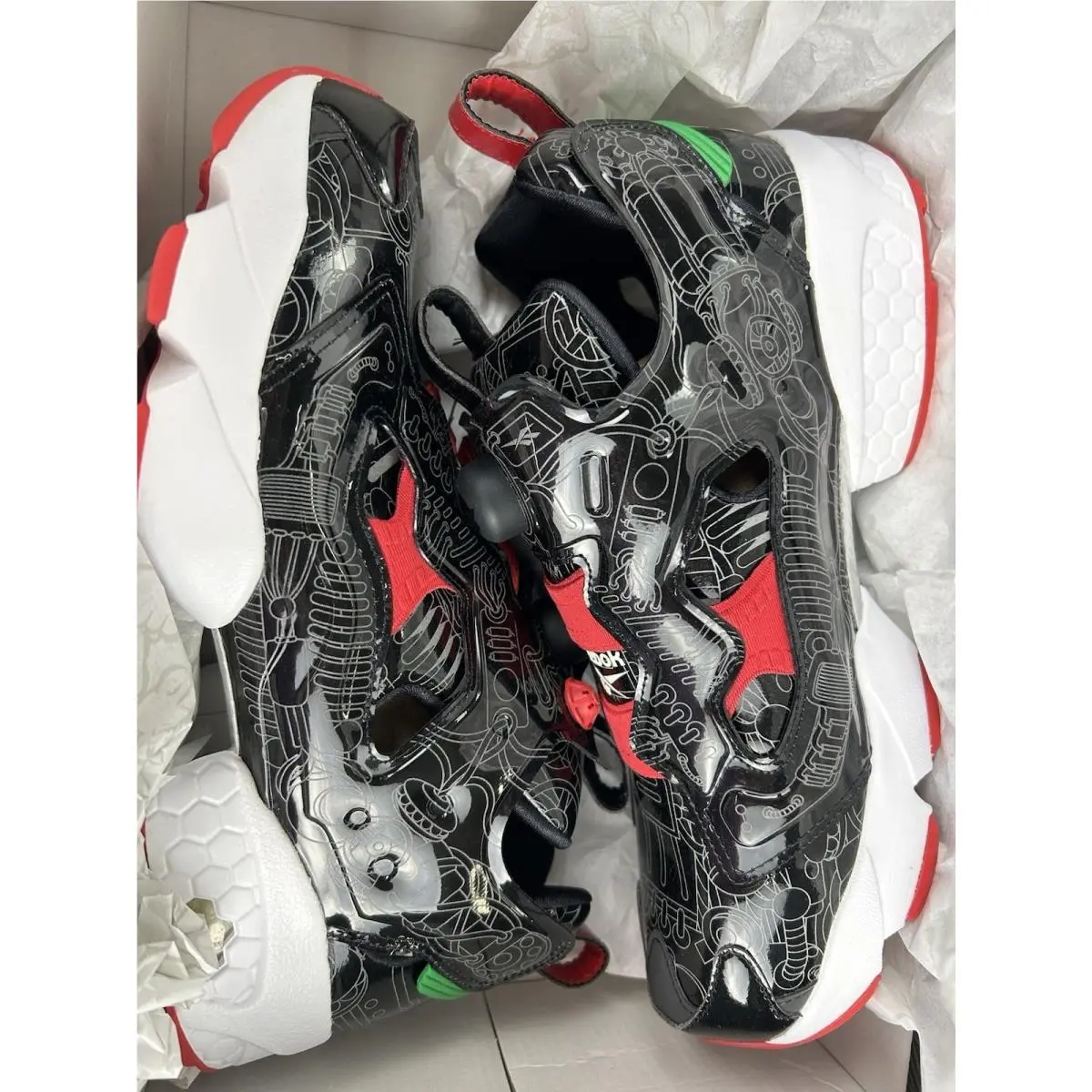Reebok shoes - Reebok Instapump Fury - Instapump Fury - GY8470 - Core Black / Ftwr White / Glen Green 2