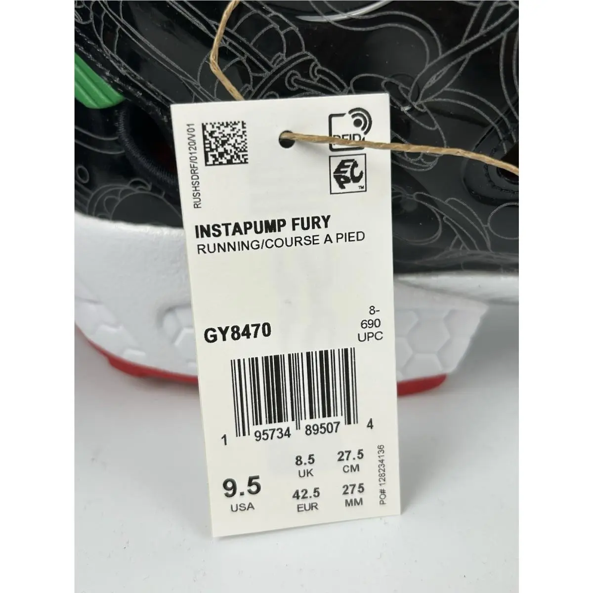Reebok shoes - Reebok Instapump Fury - Instapump Fury - GY8470 - Core Black / Ftwr White / Glen Green 3