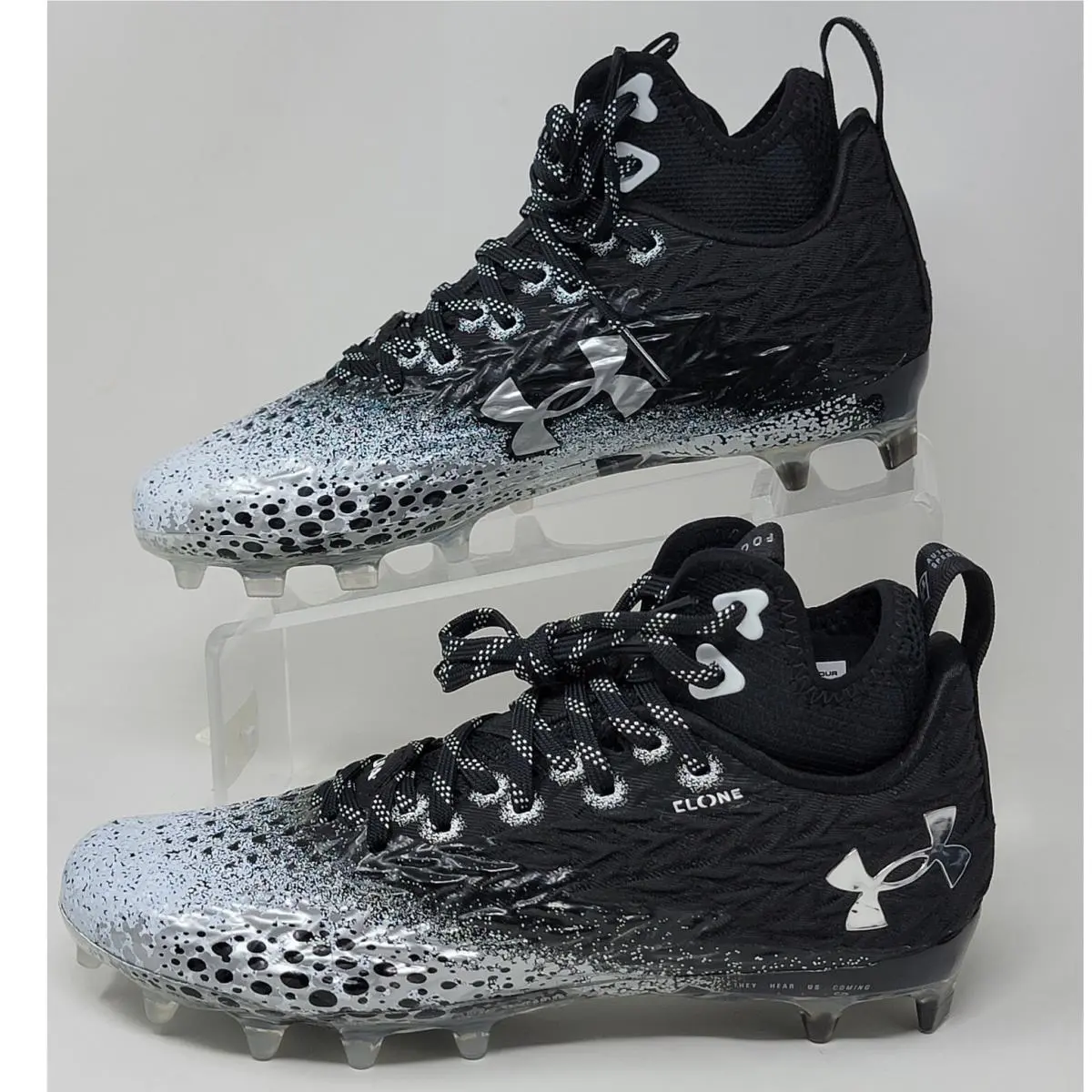 Under Armour Spotlight MC Black 3026343-001 Womens Size 9 Football Cleats