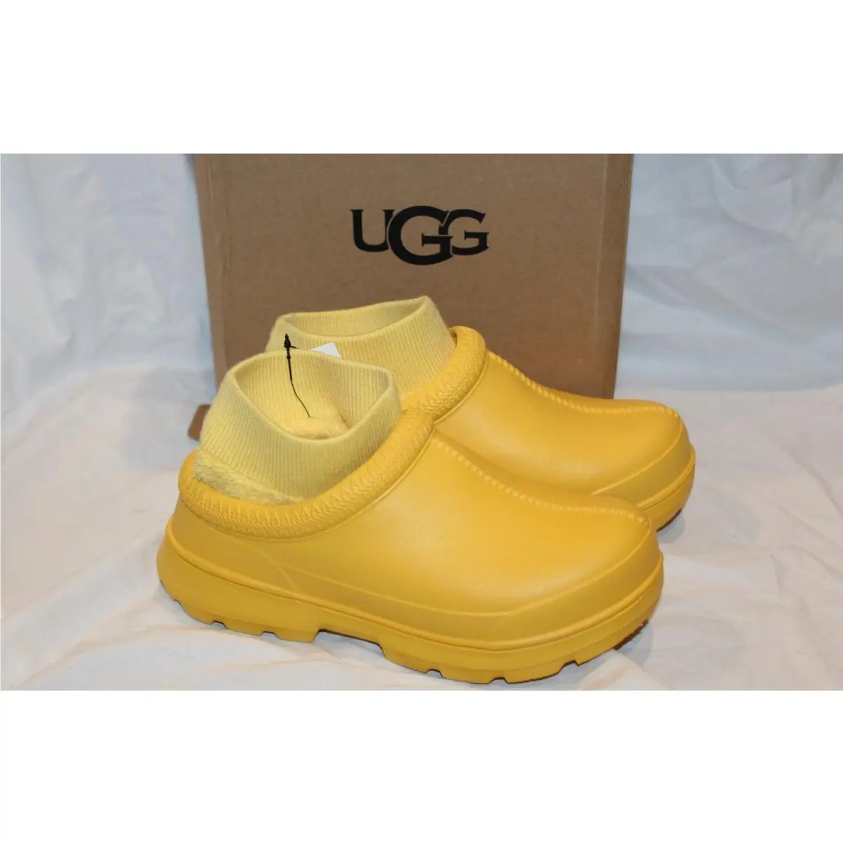 Ugg‎ Women`s Tasman X Clogs Waterproof Rain Shoes Smrv Yellow SZ 7