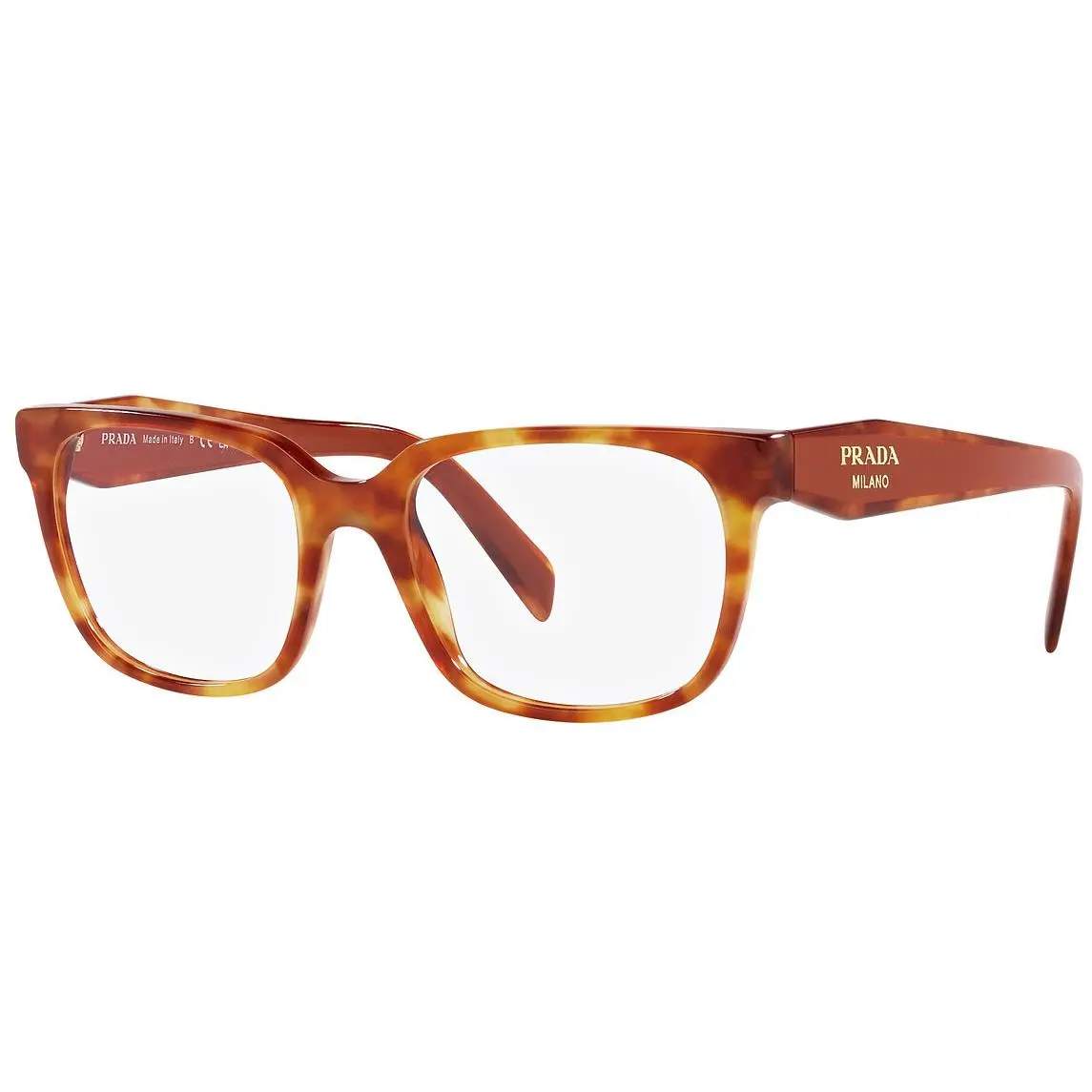 Prada PR17ZVF 4BW1O1 55 Blonde Havana 55-17-140 Women`s Eyeglasses Optical Frame