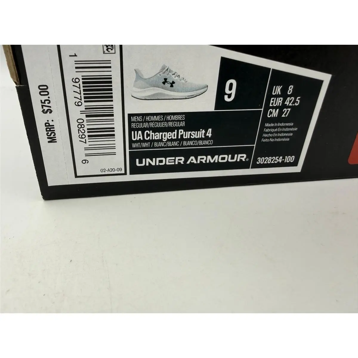 Under Armour shoes - UA Charged Pursuit 4 - Charged Pursuit - White 0