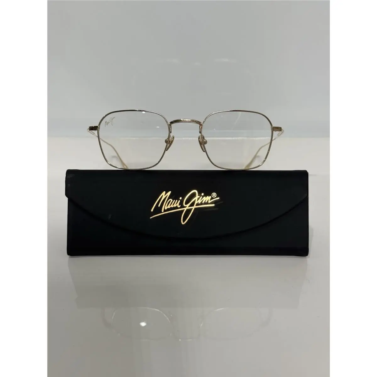 Maui Jim MJ02722-16 Shiny Gold Titanium Small Metal Eyeglasses 48mm