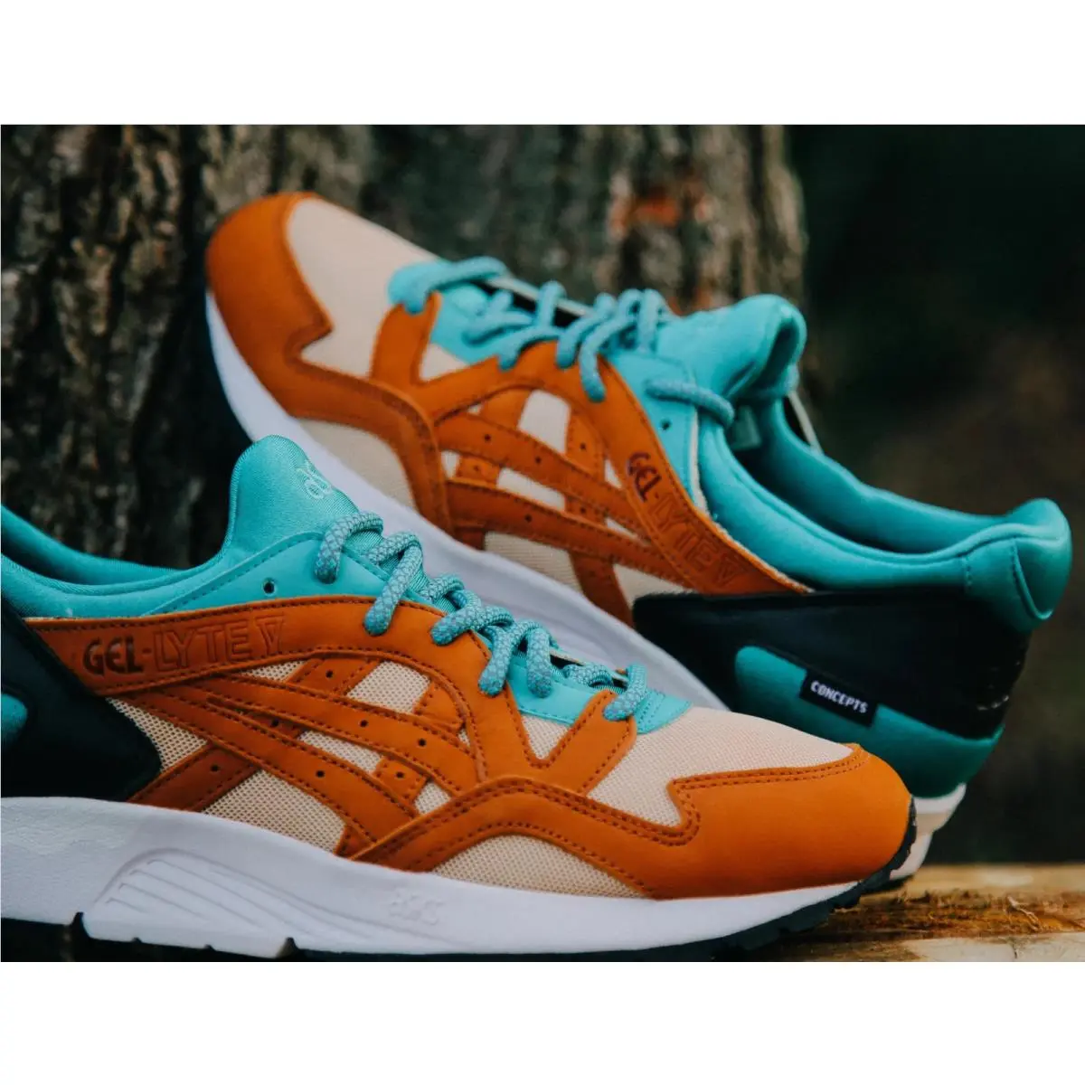 Asics shoes - ASICS Gel Lyte 5 - Gel Lyte - H54BK-TEAL - Teal/Chestnut 1