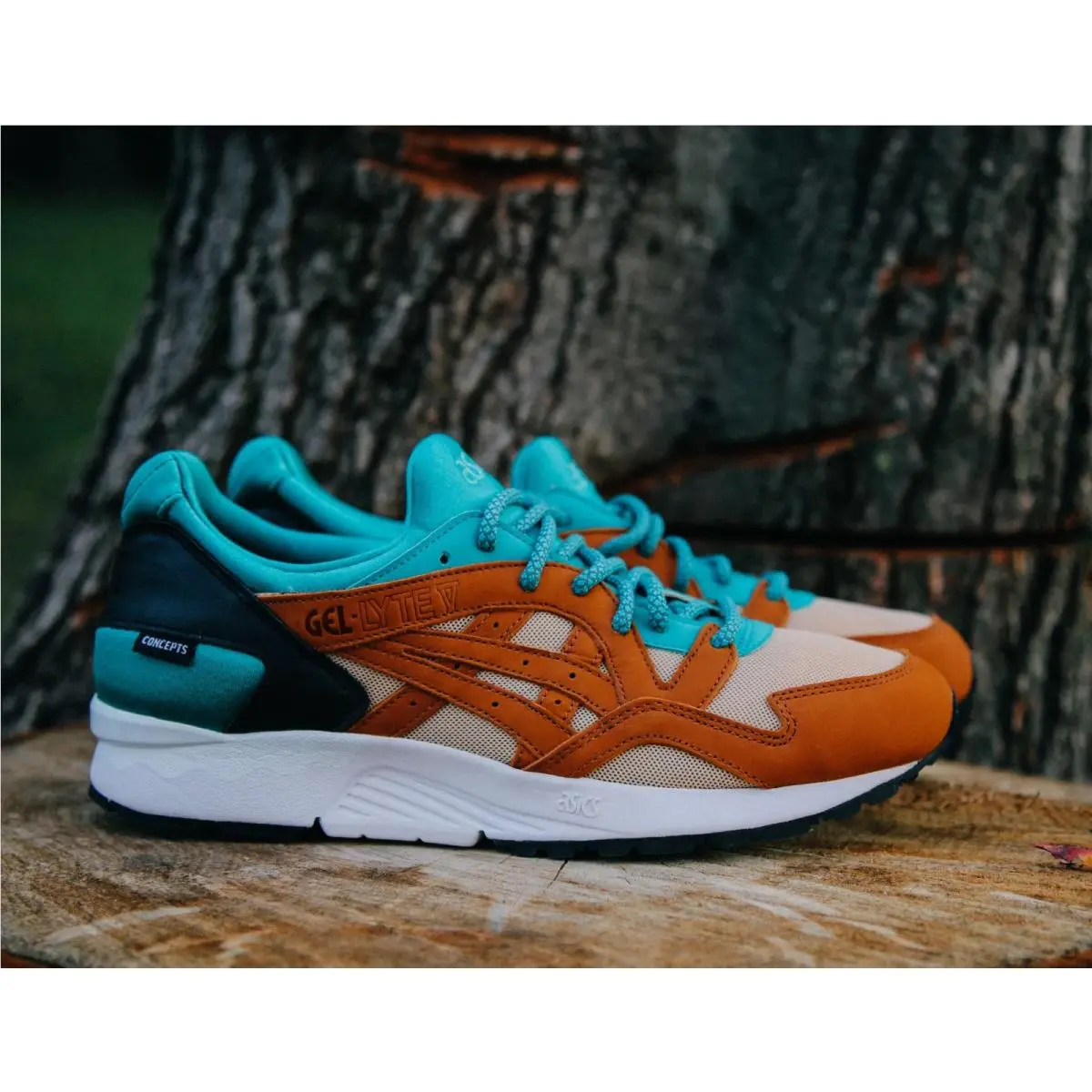 Asics shoes - ASICS Gel Lyte 5 - Gel Lyte - H54BK-TEAL - Teal/Chestnut 4