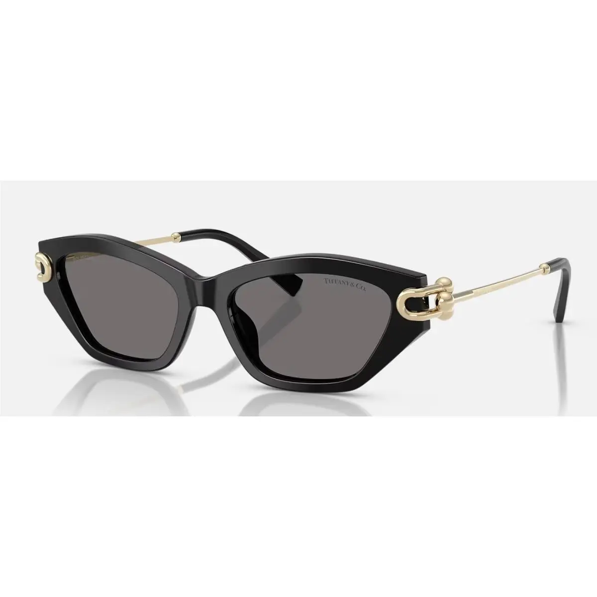Tiffany Co Sunglasses TF4231U Black Cat Eye Polarized Grey Lens