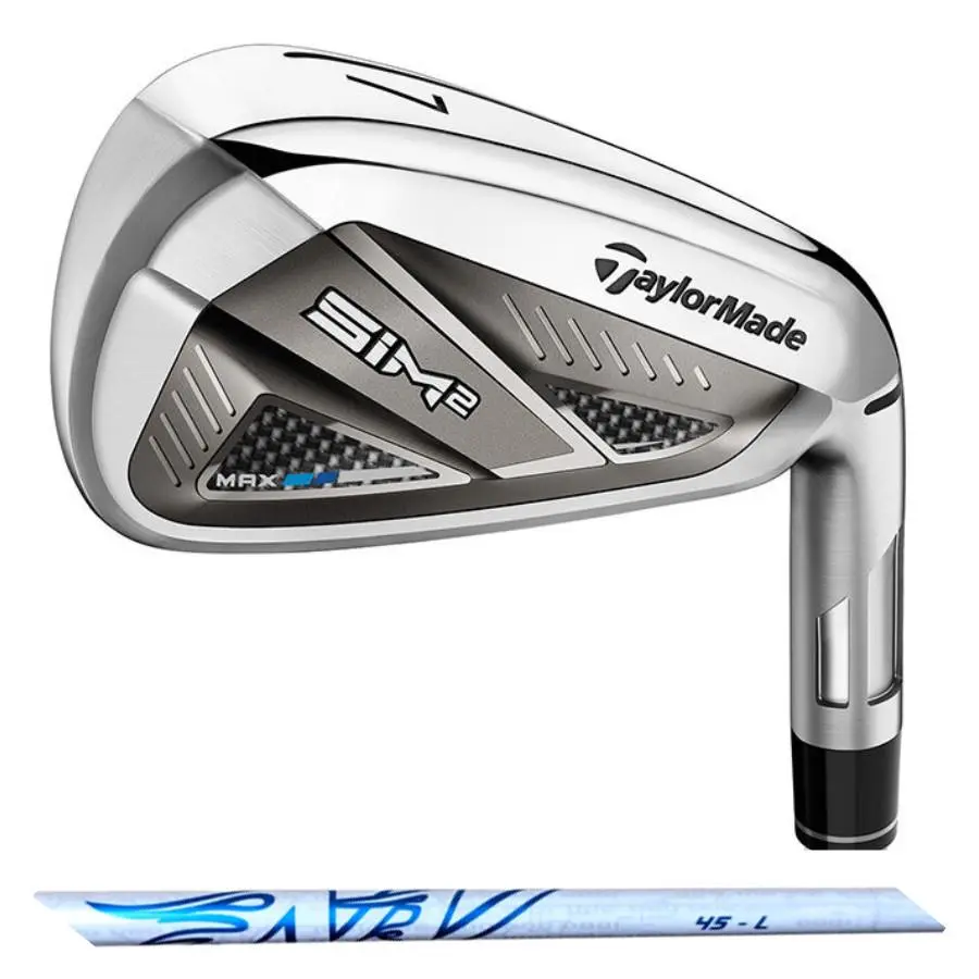 Taylormade Sim 2 Max 6-PW AW Iron Set Aldila NV 45 Ladies Flex Shaft