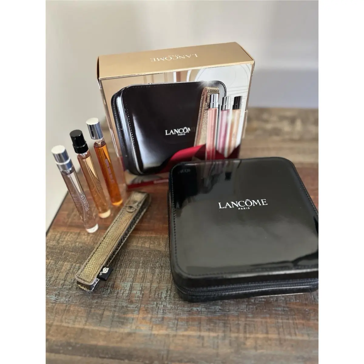 Lancome Purse Travel Spray Set of 3 Lavie Est Belle/miracle/tresor Perfume