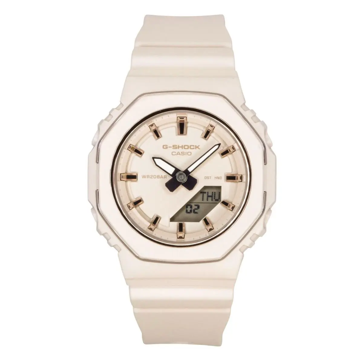Casio G-shock Beige Dial Quartz Sports 200M Women`s Watch GMA-P2110-4A