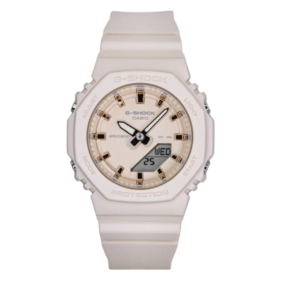 G-shock Analog Digital Beige Dial Quartz 200M Women`s Watch GMA-P2100M-4A by Casio
