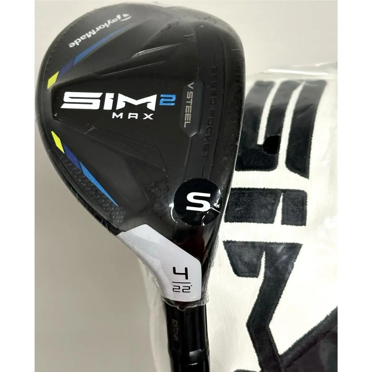 Taylormade SIM2 Max Rescue 4-Hybrid 4H 22 Stiff Flex Ventus Blue w/ Cover