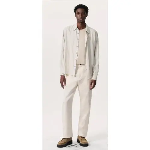 Rag Bone Haydon Straight Fit Cotton Chino Pants In Off White Size: 31