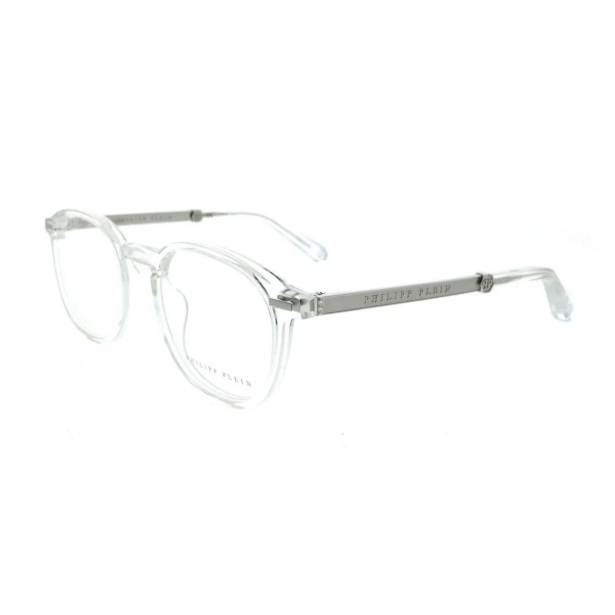 Philipp Plein VPP057M510880 Shiny Crystal Square Mens Optical Frames