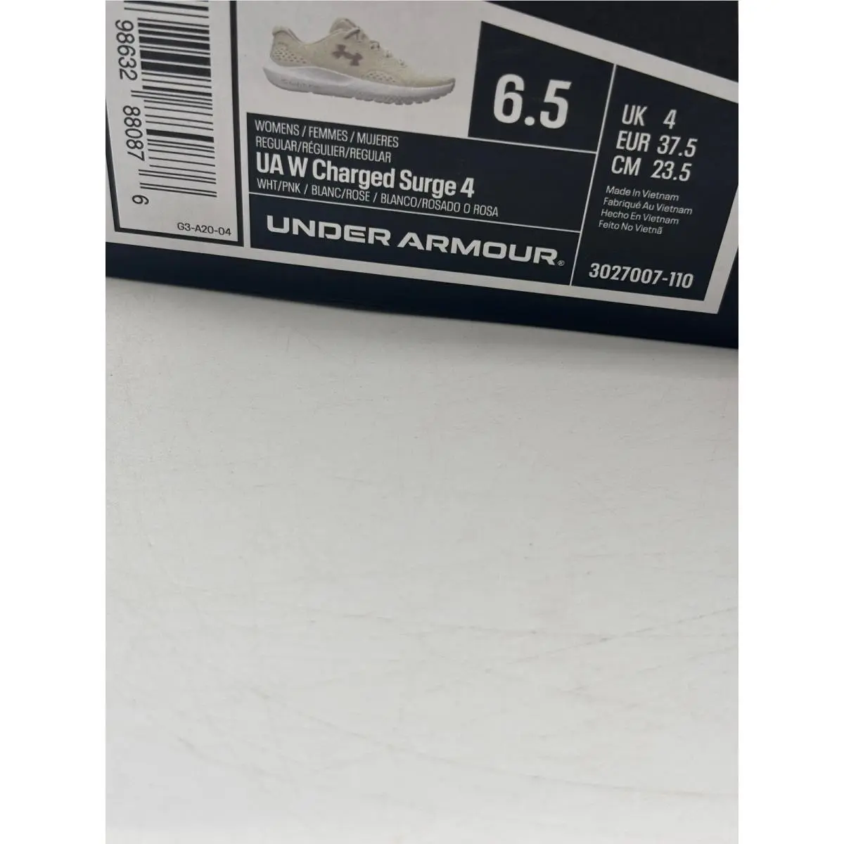 Under Armour shoes - UA W Charged Surge 4 - White 0