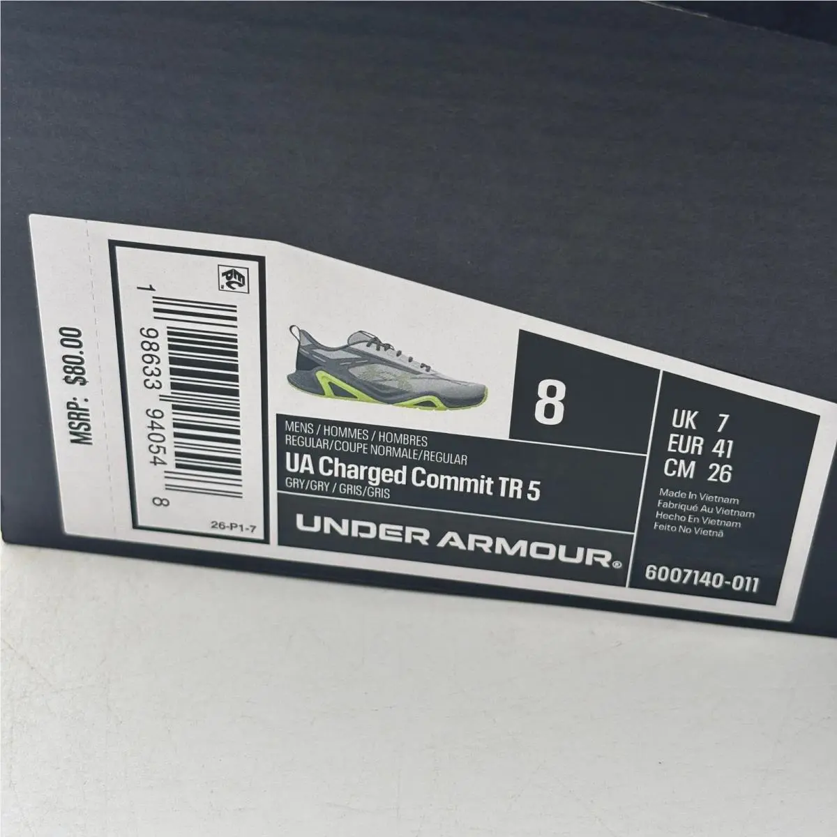 Under Armour shoes - Under Armour Charged Commit TR 5 - Gray 0