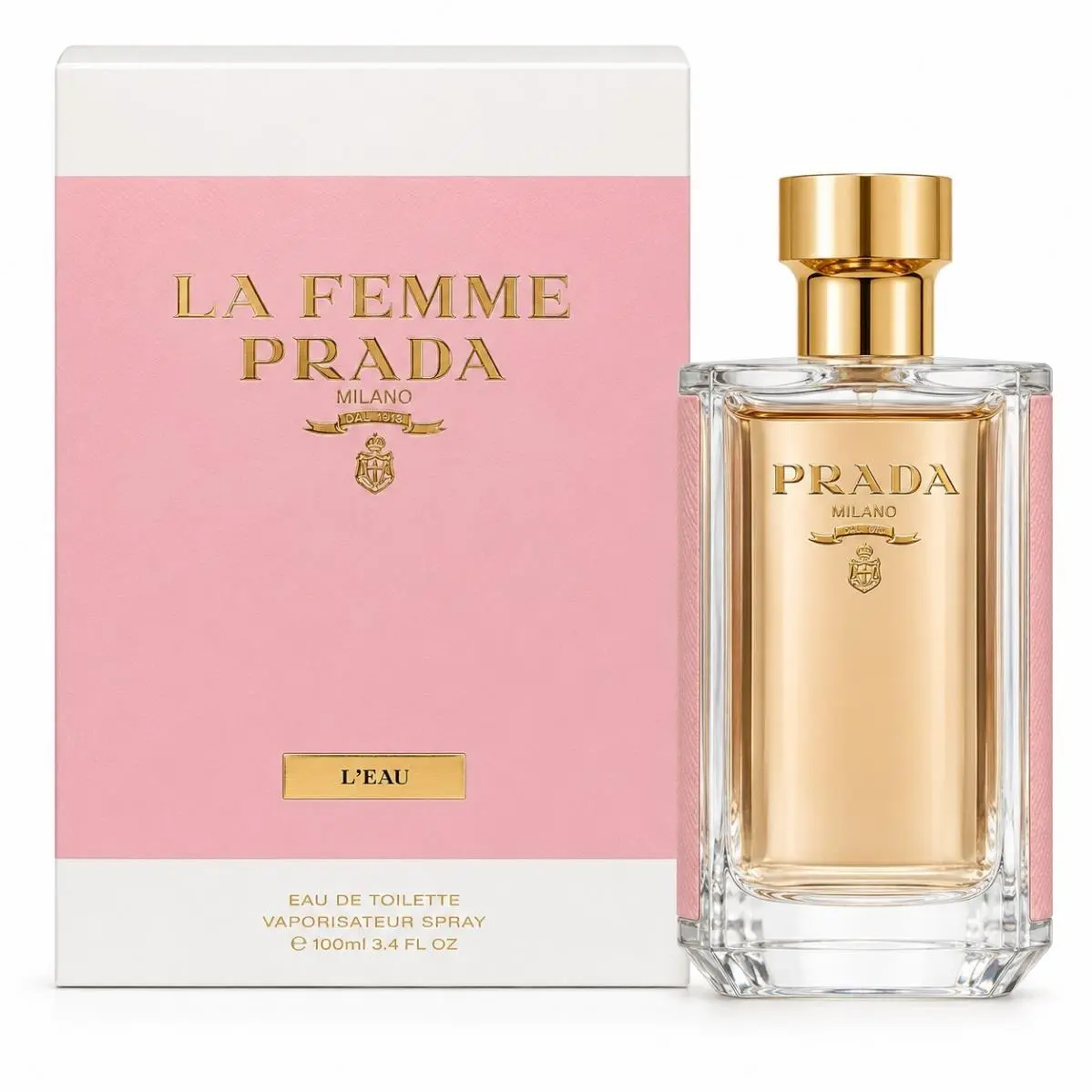 LA Femme L` Eau Prada 3.4 oz / 100 ml Eau de Toilette Edt Women Perfume