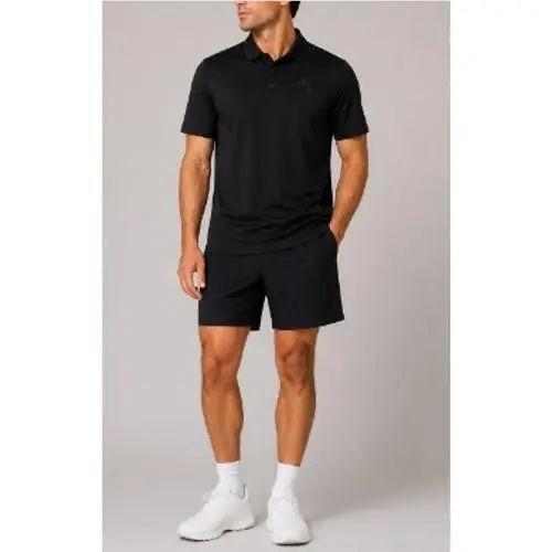 Lululemon by Seattle Kraken Men`s Black Evolution Short Sleeves Polo Size XL