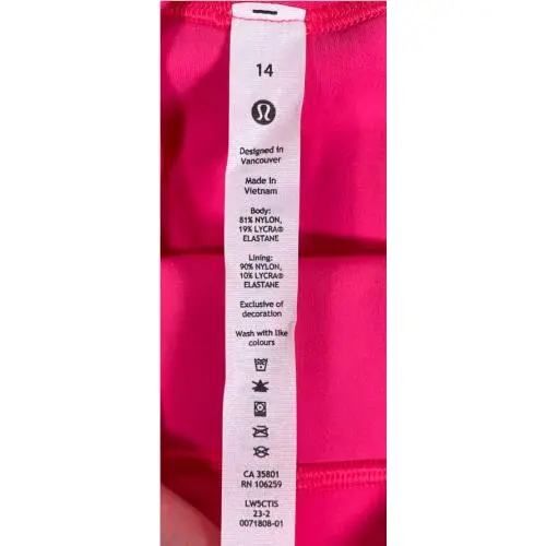 Lululemon clothing - Pink 1