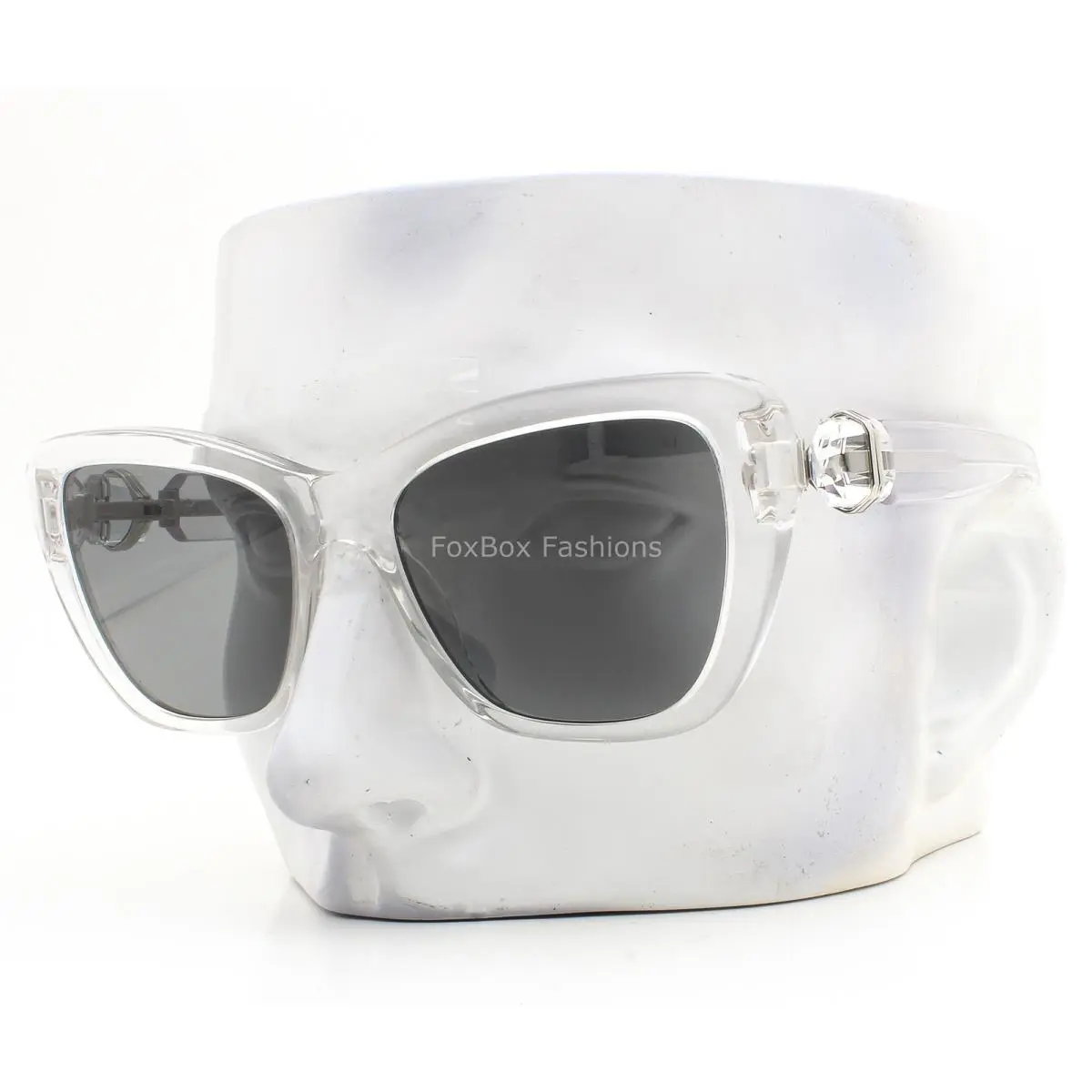 Swarovski Sunglasses SK 6018 102787 Polished Clear Crystals with Case